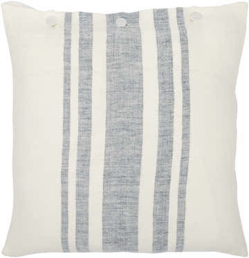 Linova Cream Natural Textured Linen Look Cottage Country Lumbar Pillow - Clearance