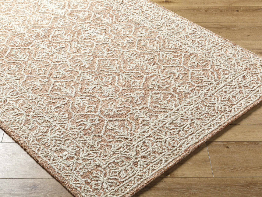 Yadid Brown Wool Area Rug