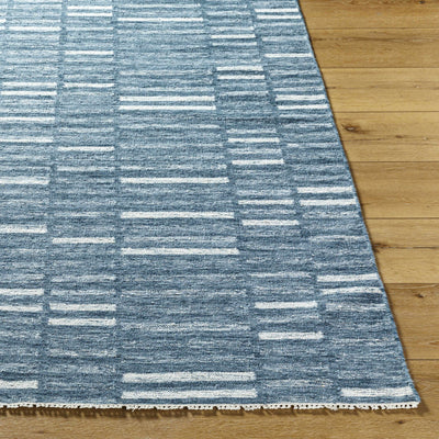 Uheri Blue Checkered Area Rug