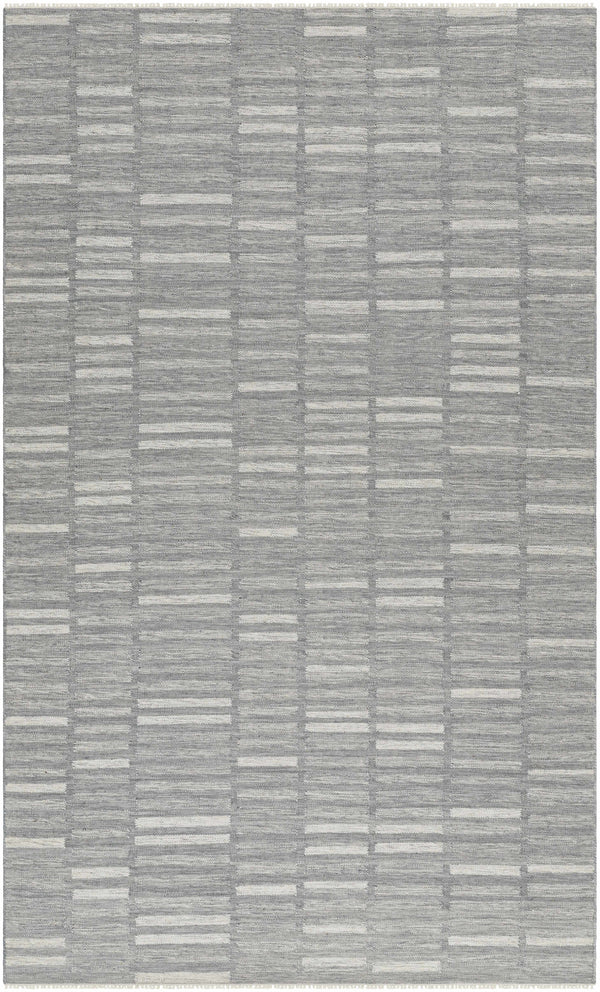 Uheri Gray Checkered Area Rug