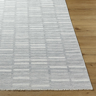 Uheri Gray Checkered Area Rug