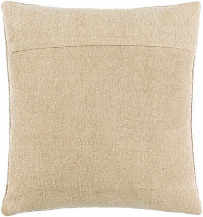 Yoko Beige Square Throw Pillow