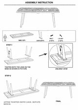 Yook Vibrant Patchwork Wooden Bench