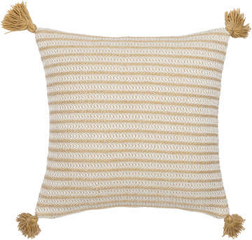 Goldin Goldenrod Textured Weave Cottage Polyester Accent Pillow - Clearance