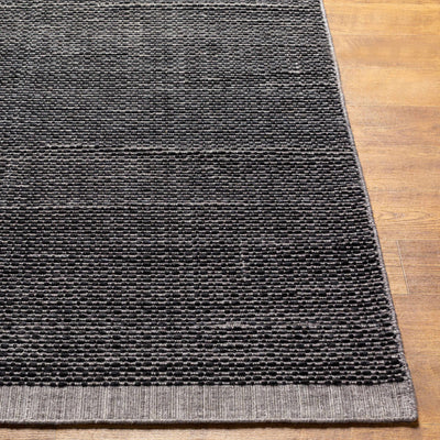 Yong Hand Loomed Black Indoor & Outdoor Rug