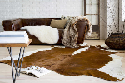 Yucaipa Brown Cowhide Rug