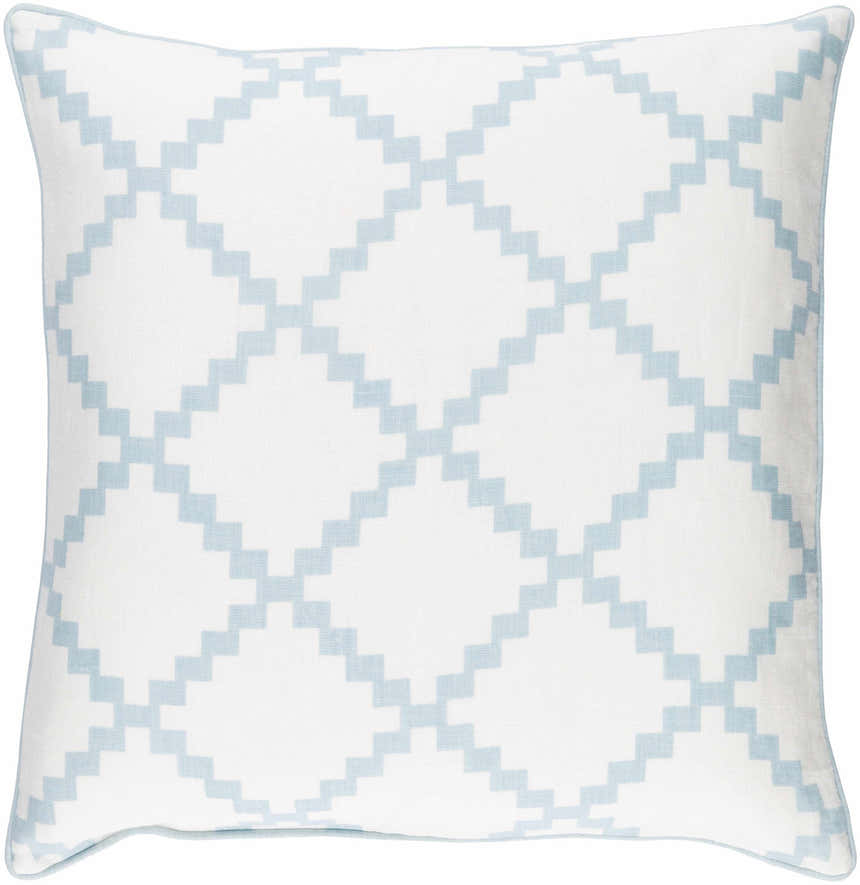 Yungaburra Light Blue Geometric Throw Pillow - Clearance