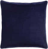 Zach Velvet Navy Throw Pillow - Clearance
