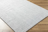 Zareh Gray Blue Solid Area Rug - Clearance