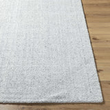 Zareh Gray Blue Solid Area Rug - Clearance