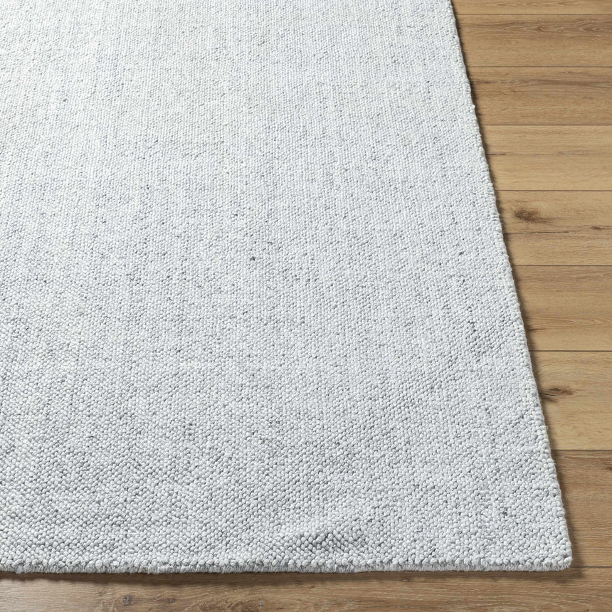 Zareh Gray Blue Solid Area Rug - Clearance