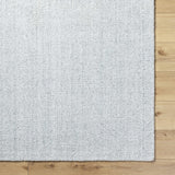 Zareh Gray Blue Solid Area Rug - Clearance