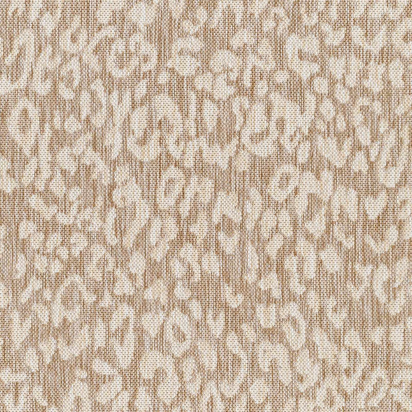 Alia Leopard Print Beige Performance Rug - Clearance