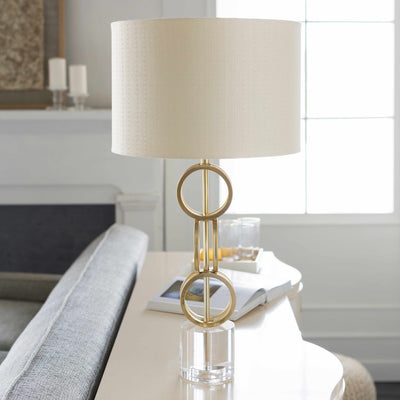 Zell Gold Crystal Table Lamp