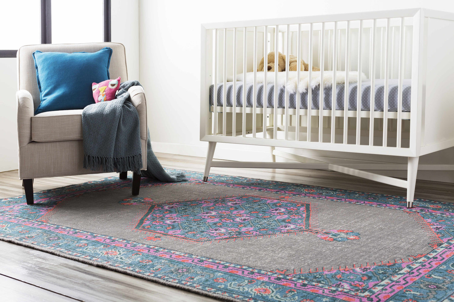 Pervomayka Pale Blue Throw Blanket - Clearance