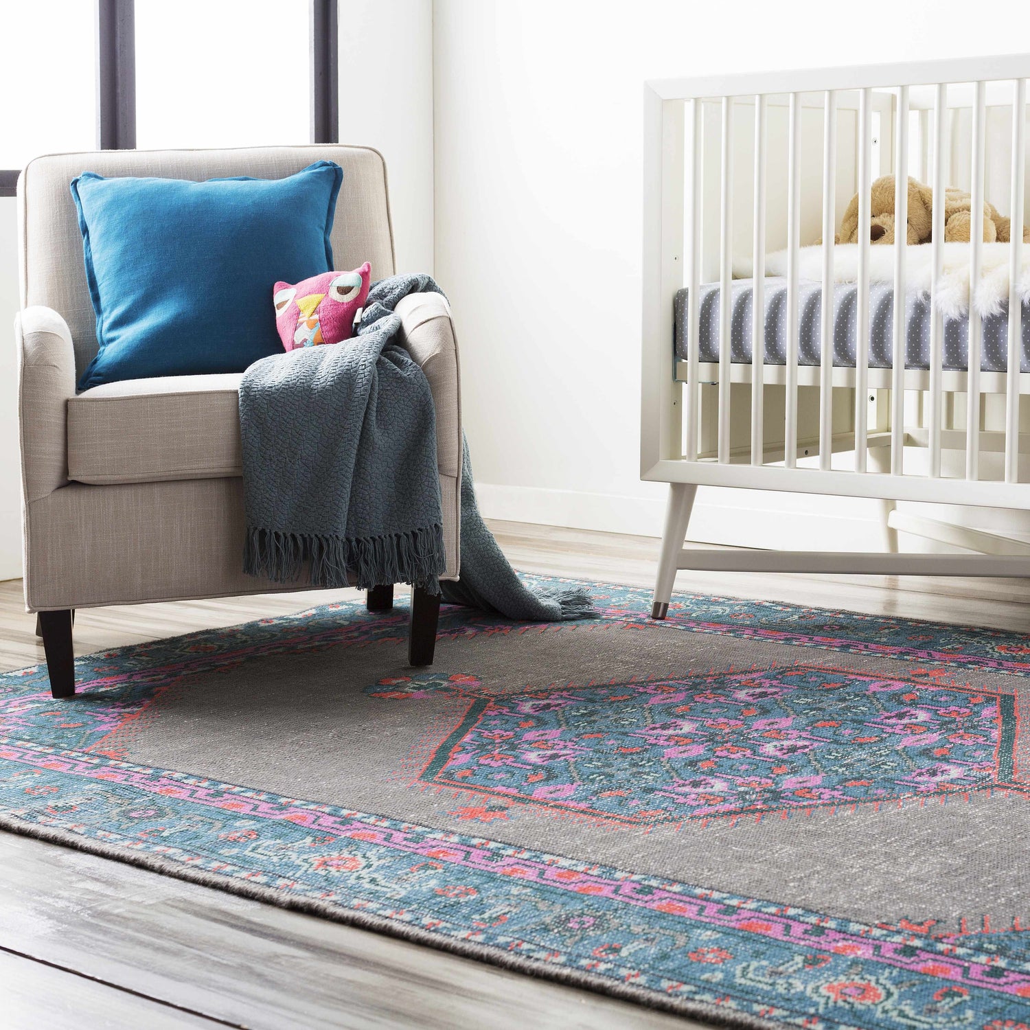 Pervomayka Pale Blue Throw Blanket - Clearance