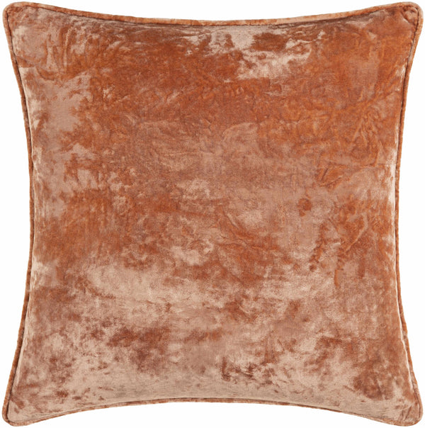 Ziva Dusty Coral Square Throw Pillow