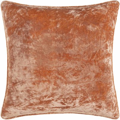 Ziva Dusty Coral Square Throw Pillow