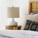 Astrakhan White Table Lamp