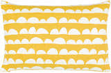 Zuni Yellow Scallop Pattern Throw Pillow - Clearance