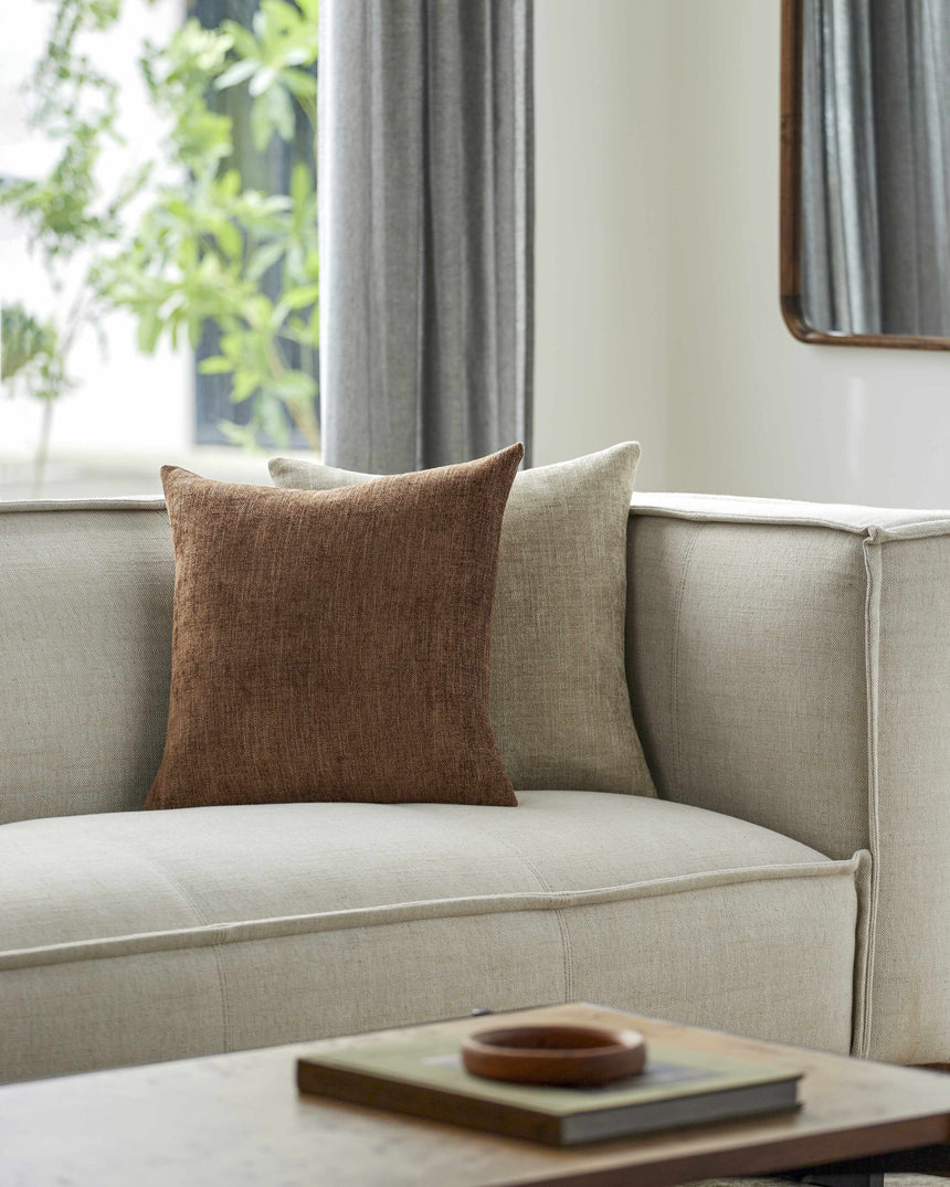Zihna Chestnut Throw Pillow