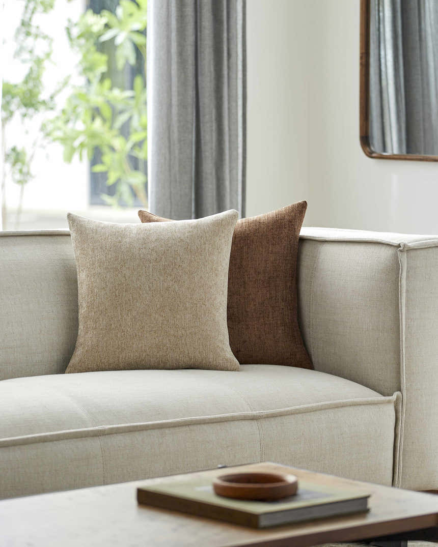 Zihna Tan Throw Pillow - Clearance