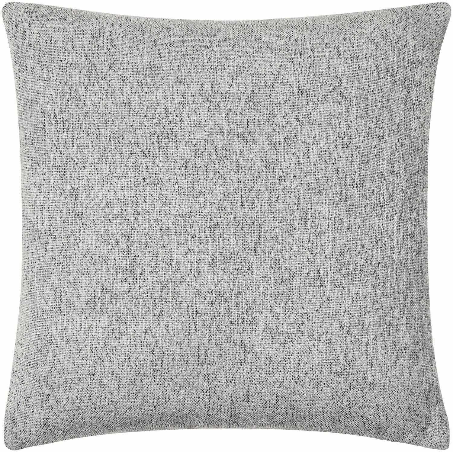 Zihna Gray Textured Throw Pillow
