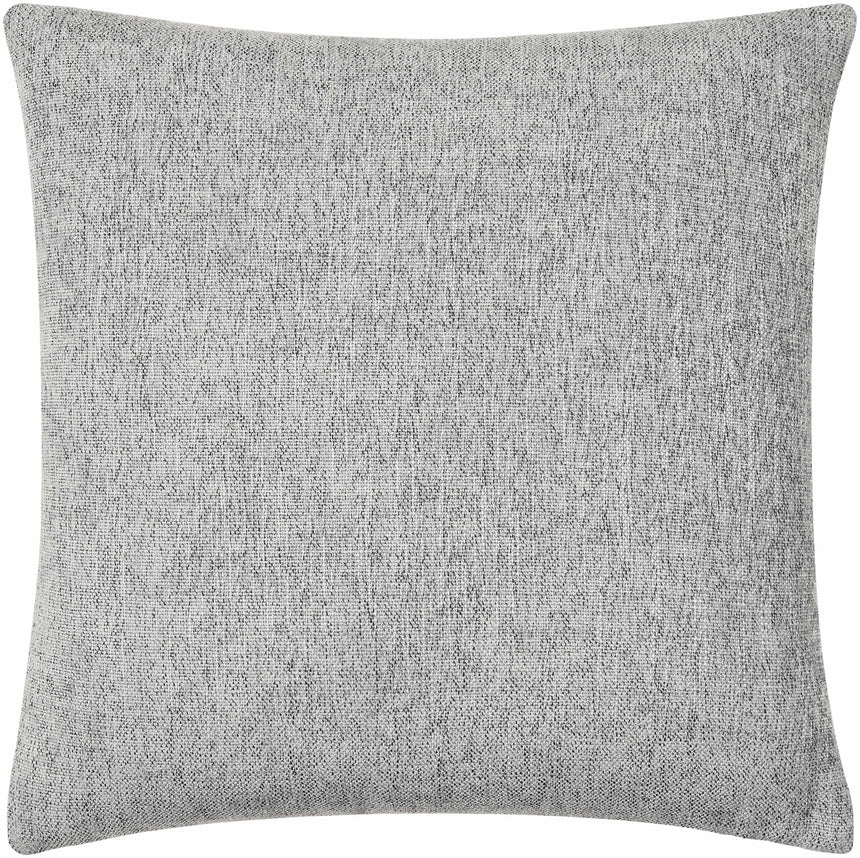 Zihna Gray Textured Throw Pillow