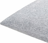 Zihna Gray Textured Throw Pillow